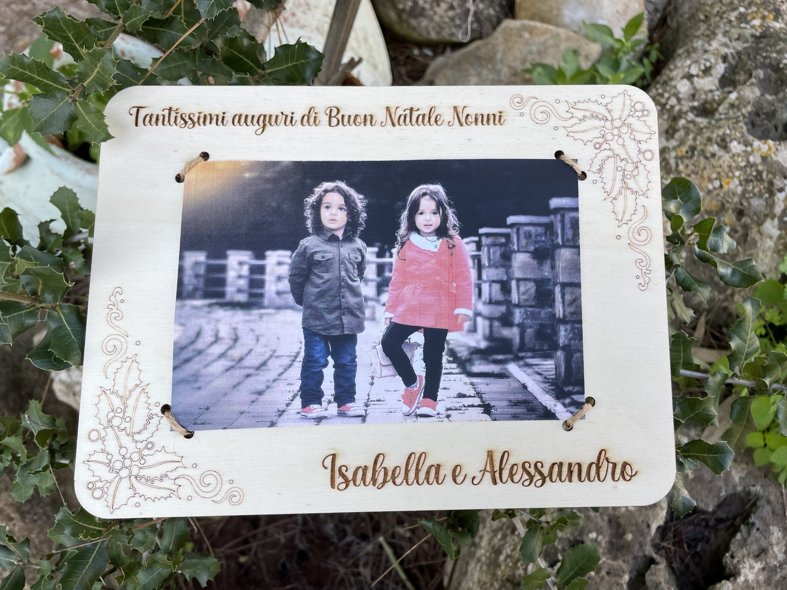 Portafoto idea regalo nascita - personalizzata con nome